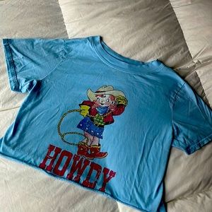 Forever 21 Cropped Graphic Tee